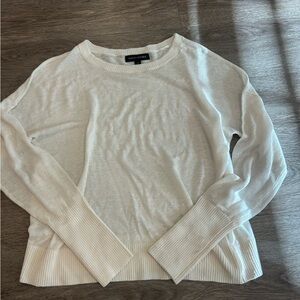 Banana Republic Lightweight Crewneck Sweater - Ivory/Cream